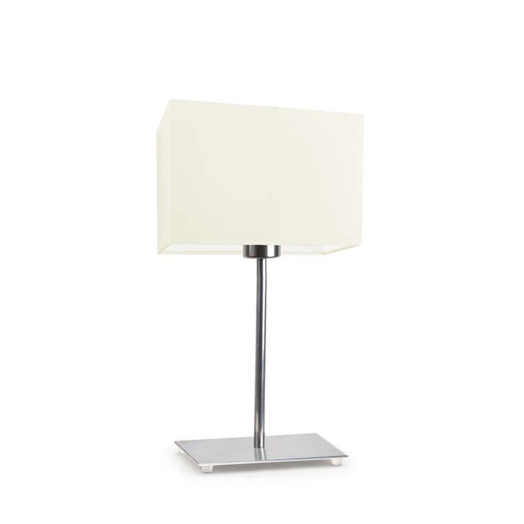 Lampka nocna LYSNE Amalfi, 60 W, E27, ecru/chrom, 40x20 cm