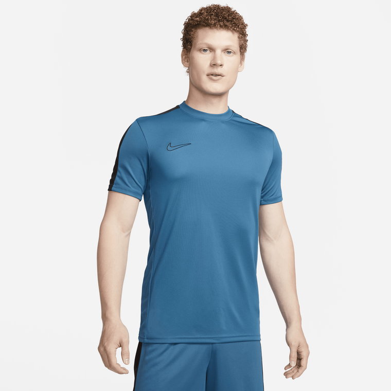 Męska koszulka piłkarska z krótkim rękawem Dri-FIT Nike Academy - Szary