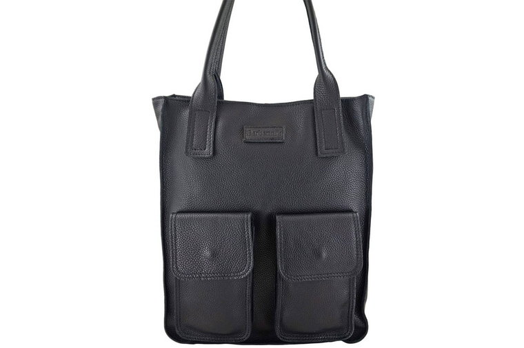 Torba shopper bag do pracy - Czarna