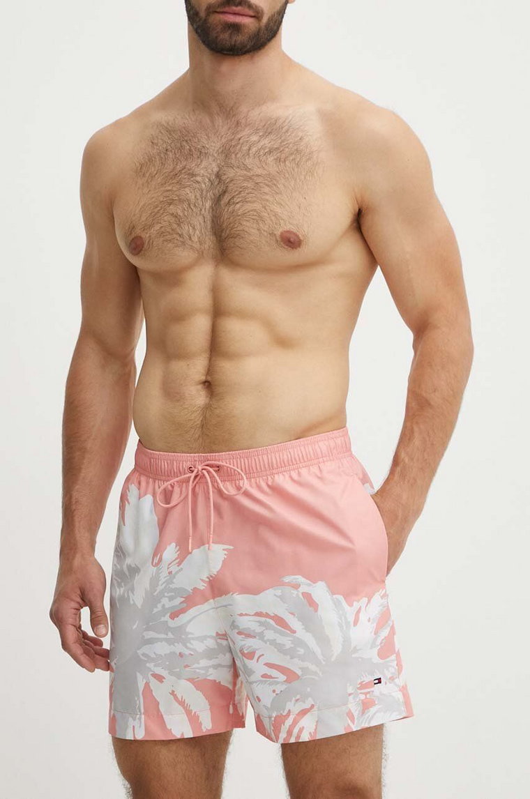 Tommy Hilfiger szorty kąpielowe kolor różowy UM0UM03298