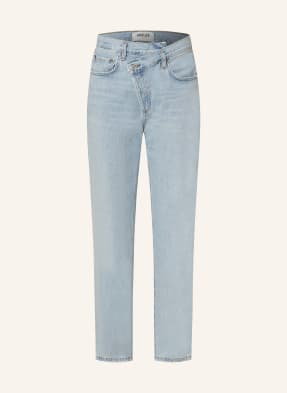 Agolde Jeansy Straight Criss Cross Jean blau