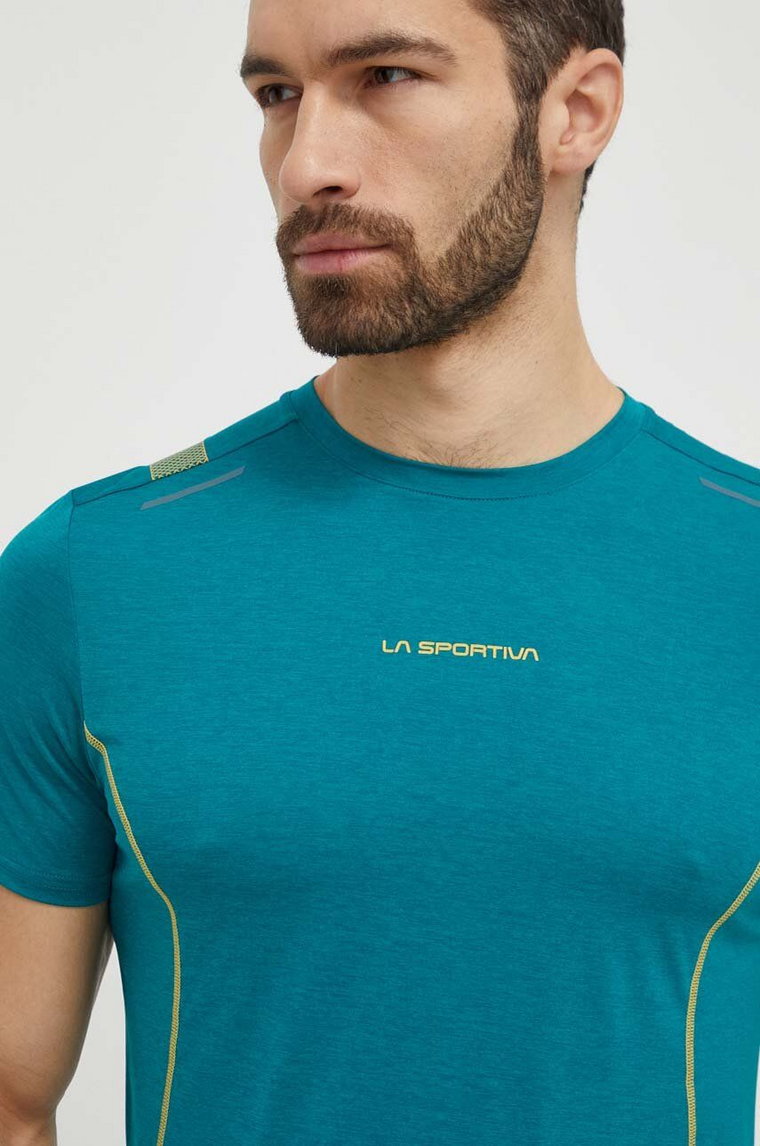 LA Sportiva t-shirt sportowy Tracer kolor zielony z nadrukiem P71733733