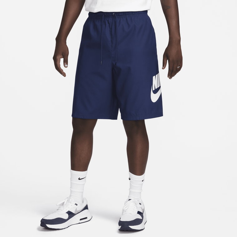 Męskie spodenki z tkaniny Nike Club - Niebieski