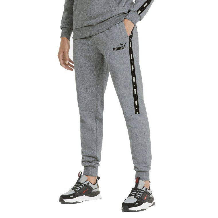 PUMA MĘSKIE SPODNIE DRESOWE ESS TAPE SWEATPANTS GRAY 847388 03 M