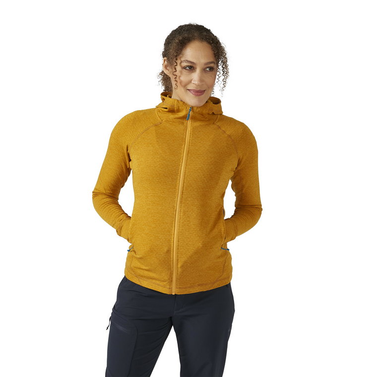 Damska bluza z kapturem Rab Nexus Hoody dark butternut - 14