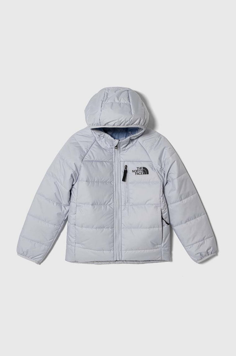 The North Face kurtka dwustronna dziecięca G REVERSIBLE PERRITO JACKET kolor niebieski