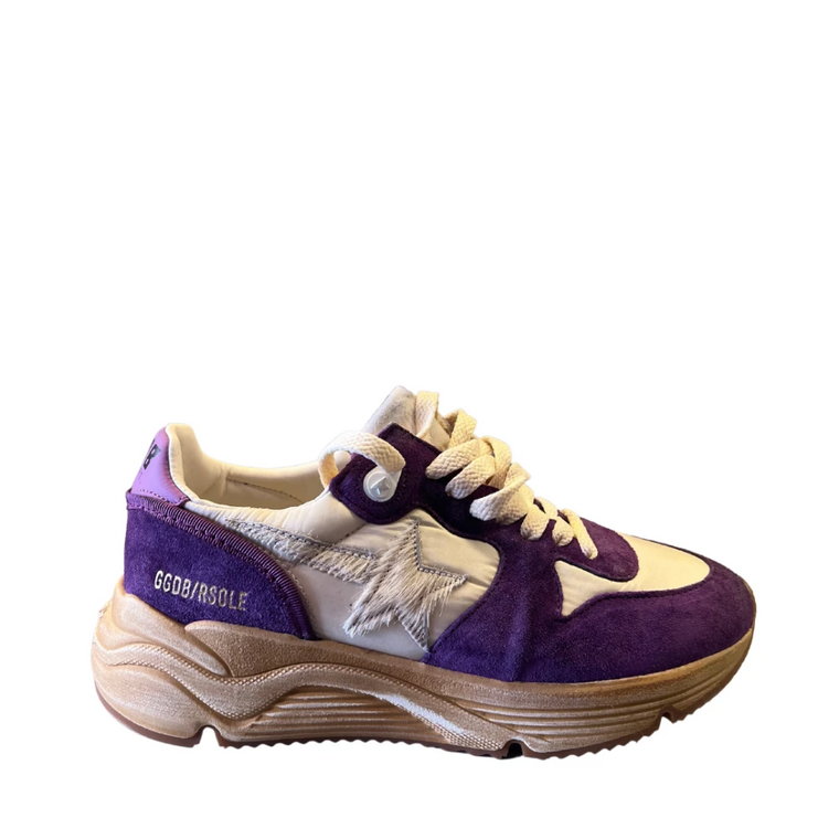 Biegowe Sneakersy w Kolorze Viola i Beige Golden Goose