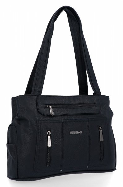 Czarne Torebki Damskie Shopper Bag firmy Hernan (kolory)