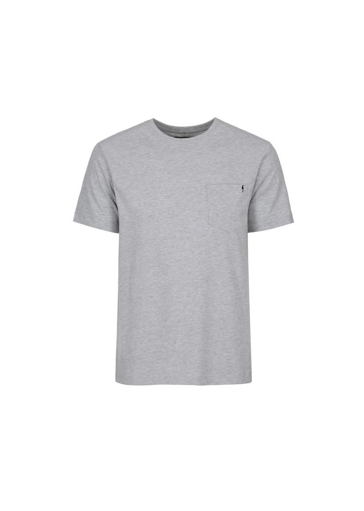 Szary basic T-shirt męski