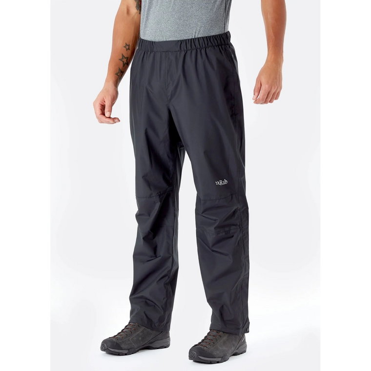 Męskie spodnie przeciwdeszczowe Rab Downpour Eco Pants black - S