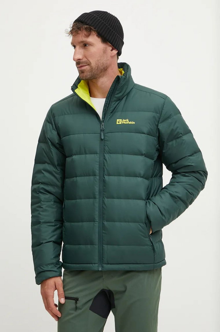 Jack Wolfskin kurtka sportowa puchowa Ather kolor zielony 1207681