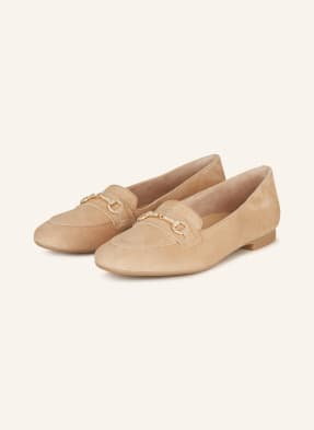 Paul Green Loafersy Z Ozdobnymi Kamykami beige