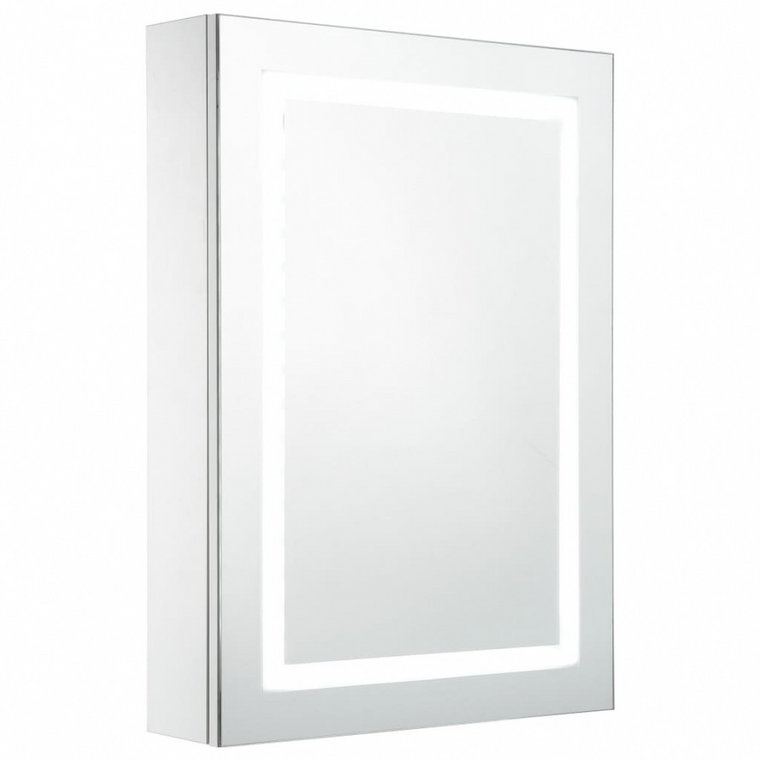 Szafka łazienkowa z lustrem i LED, 50 x 13 x 70 cm kod: V-285116