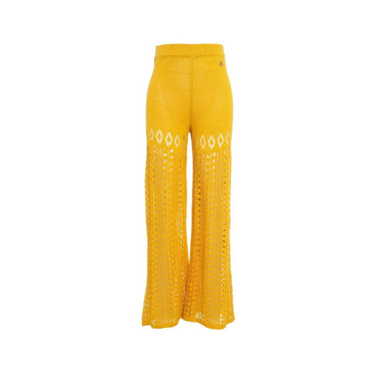 Żółte Spodnie dla Kobiet Akep