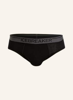 Icebreaker Bielizna Funkcyjna  Slipy Anatomica Z Dodatkiem Wełny Merino schwarz