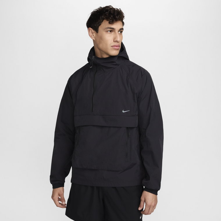 Nike A.P.S. Męska lekka uniwersalna kurtka chroniąca przed deszczem i promieniowaniem UV - Czerń