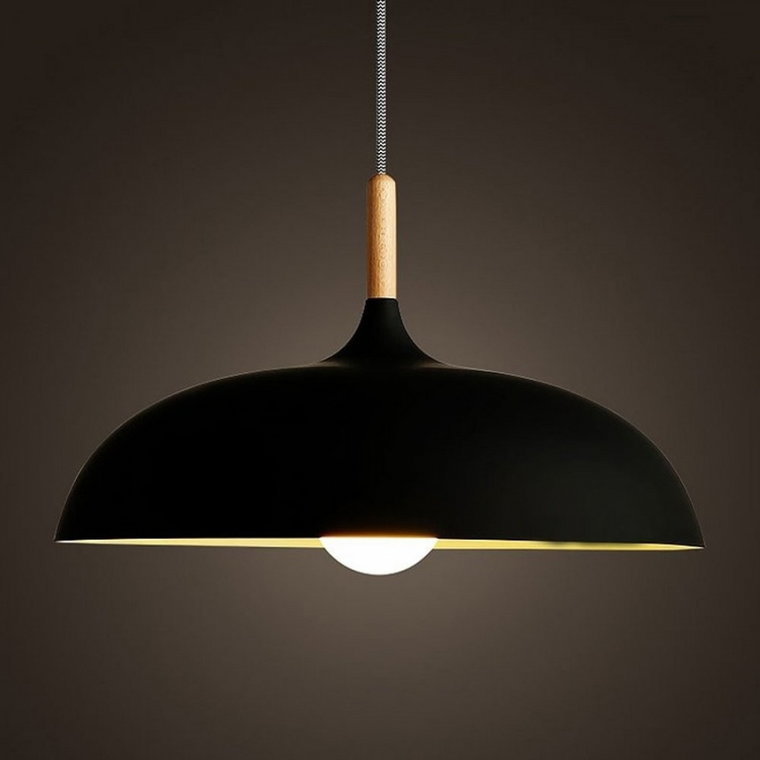 Lampa wisząca saucer czarna 45 cm kod: ST-5219 black