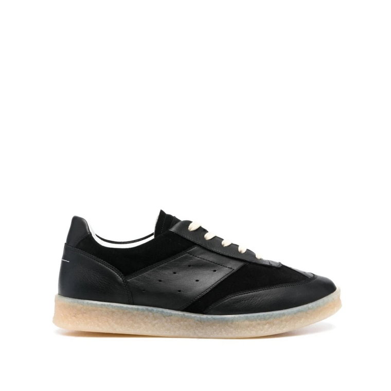 Czarne Sneakersy z Nazwą Stylu/Modelu MM6 Maison Margiela