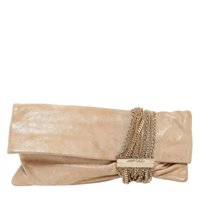 Pre-owned Suede clutches Jimmy Choo Pre-owned