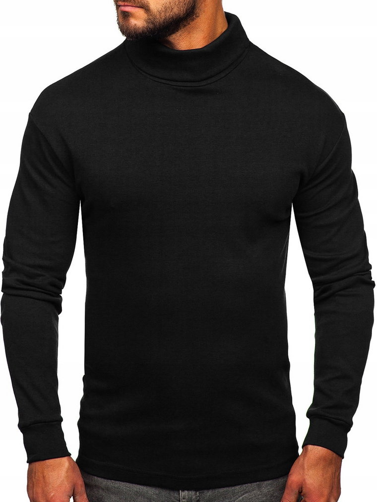 Sweter Golf Męski Czarny 145347-1 DENLEY_2XL