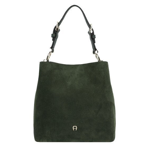 AIGNER Delia Torba na ramię Skórzany 22 cm hunter green