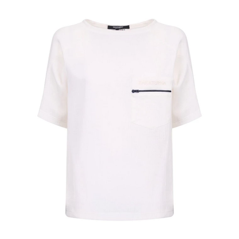 Biały T-shirt & Polo z Gwiazdą Takaturna