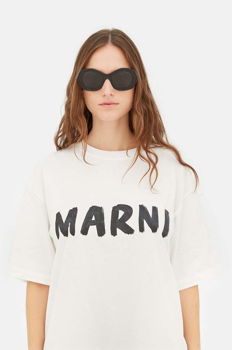 Marni okulary przeciwsłoneczne Ulawun Vulcano Black damskie kolor czarny EYMRN00024.001.J5B