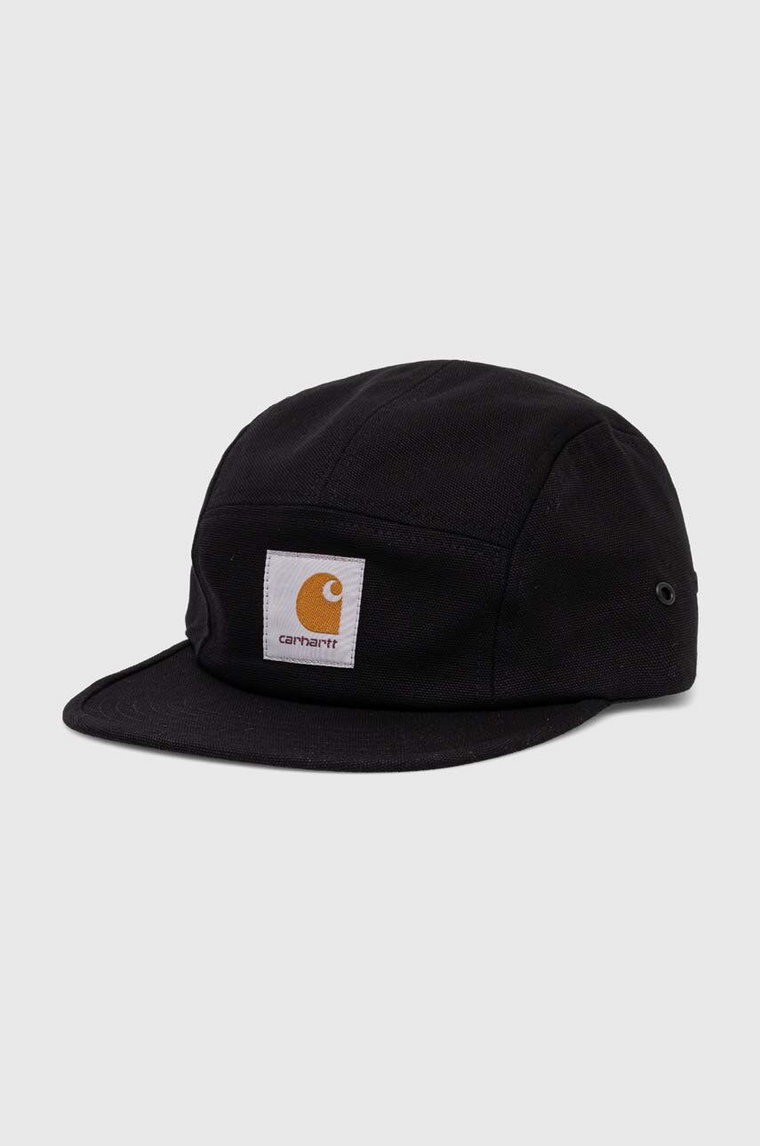 Carhartt WIP czapka z daszkiem bawełniana Backley Cap kolor czarny z aplikacją I016607-TAMARIND