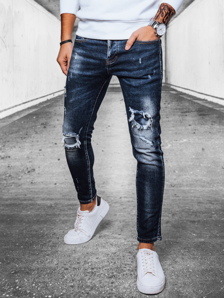 Spodnie męskie jeansowe niebieskie Dstreet UX4092