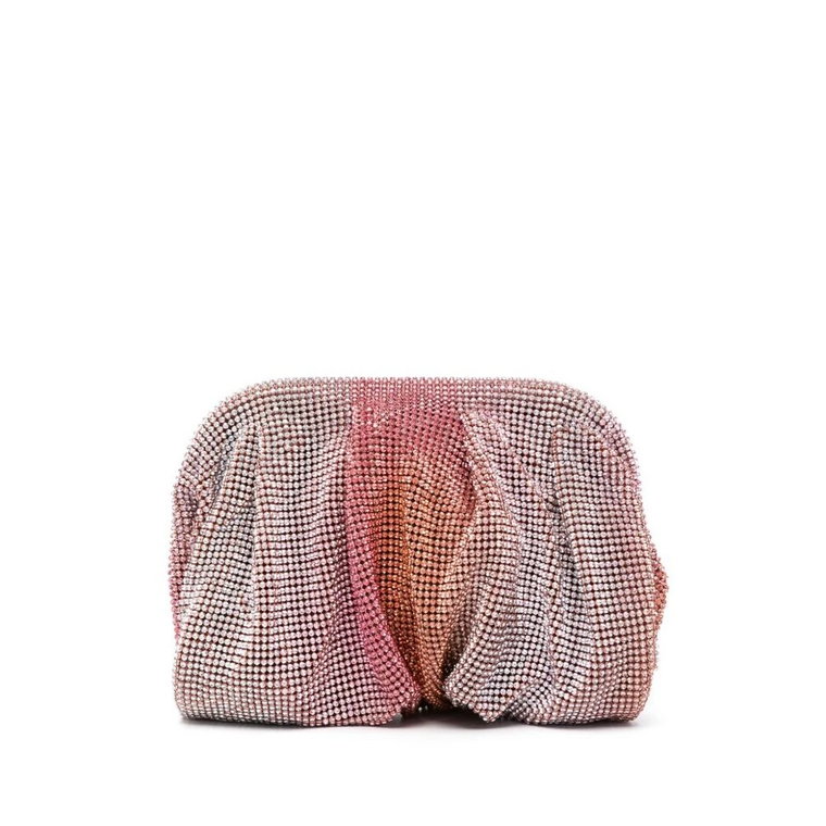 Malinowy Róż Bursztynowy Clutch Benedetta Bruzziches