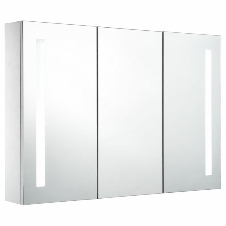 Szafka łazienkowa z lustrem i LED, 89 x 14 x 62 cm kod: V-285126