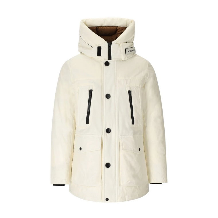 Arctic Off-White Parka z podszewką z kaczego puchu Woolrich