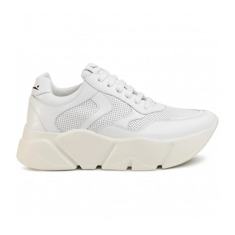 Białe Casualowe Sneakersy dla Kobiet Voile Blanche