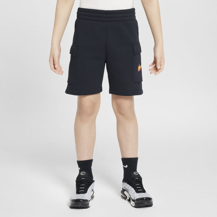 Spodenki z dzianiny dla dużych dzieci (chłopców) Nike Sportswear Standard Issue - Czerń