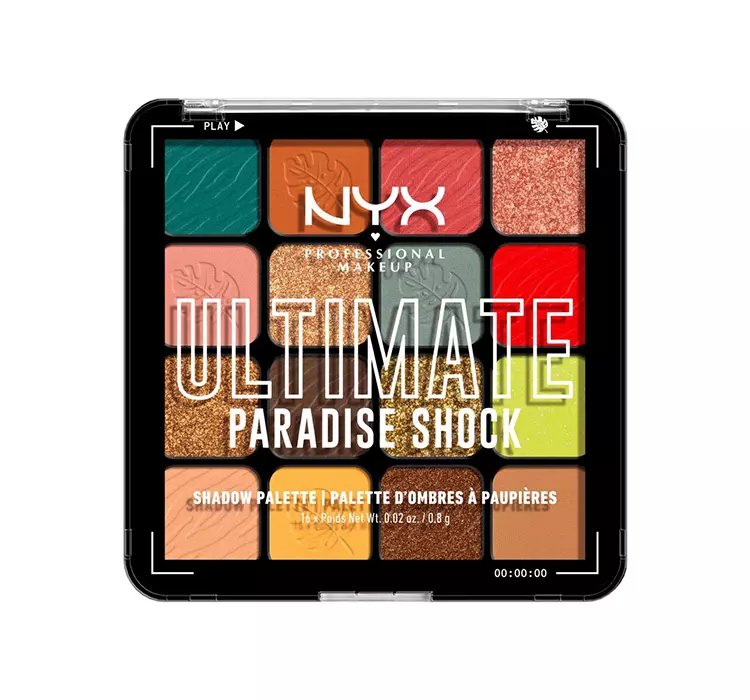 NYX PROFESSIONAL MAKEUP ULTIMATE PALETA CIENI DO POWIEK PARADISE SHOCK 12,8G