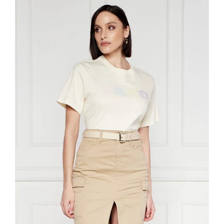 Karl Lagerfeld T-shirt ikonik 2.0 outline | Oversize fit