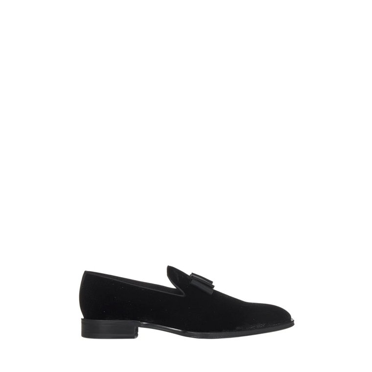 Czarne Loafersy z brokatem Aw22 Dsquared2