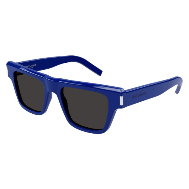 Niebieskie i Czarne Okulary z Acetatową Oprawą Saint Laurent