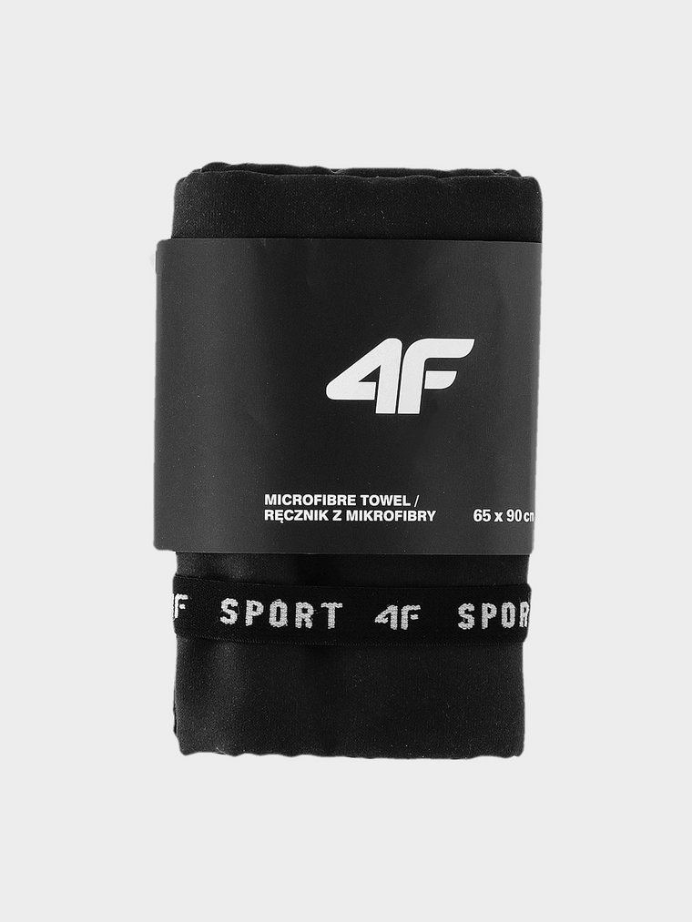 Ręcznik sportowy szybkoschnący S (65 x 90 cm) - czarny