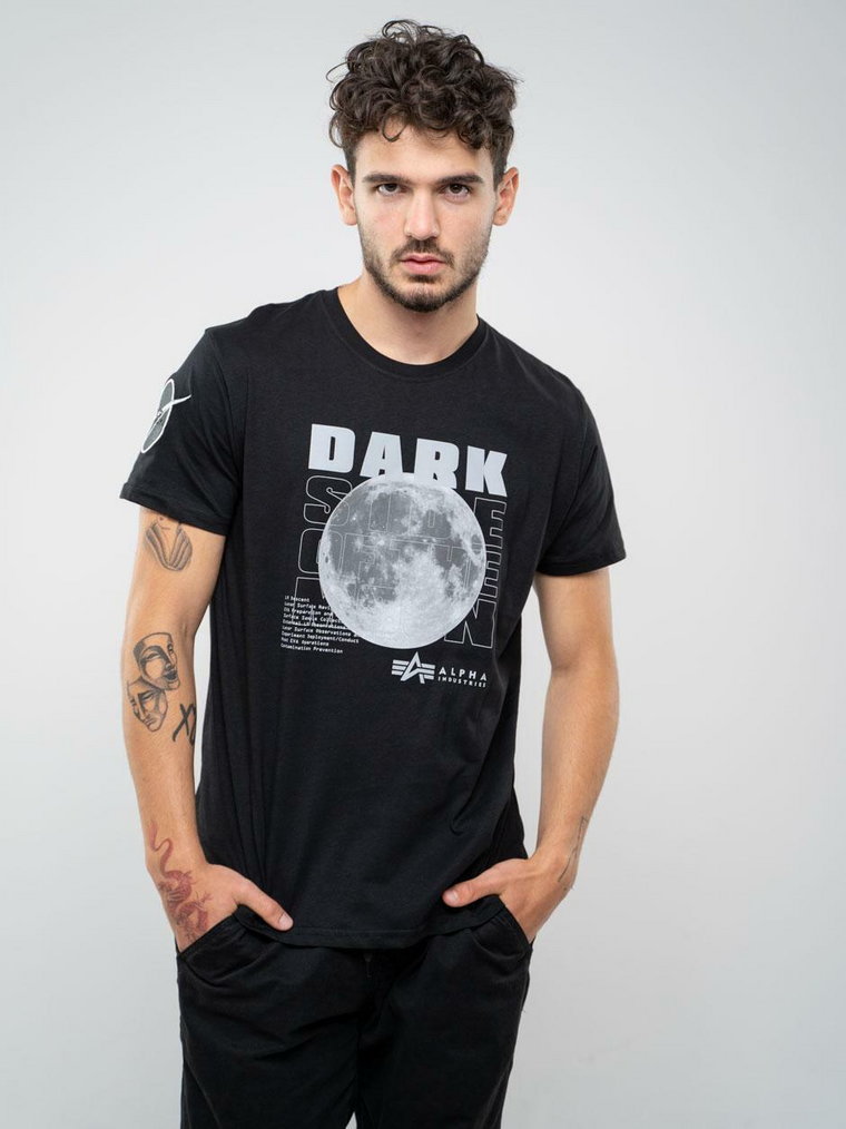 Koszulka Z Krótkim Rękawem Alpha Industries Dark Side Czarna