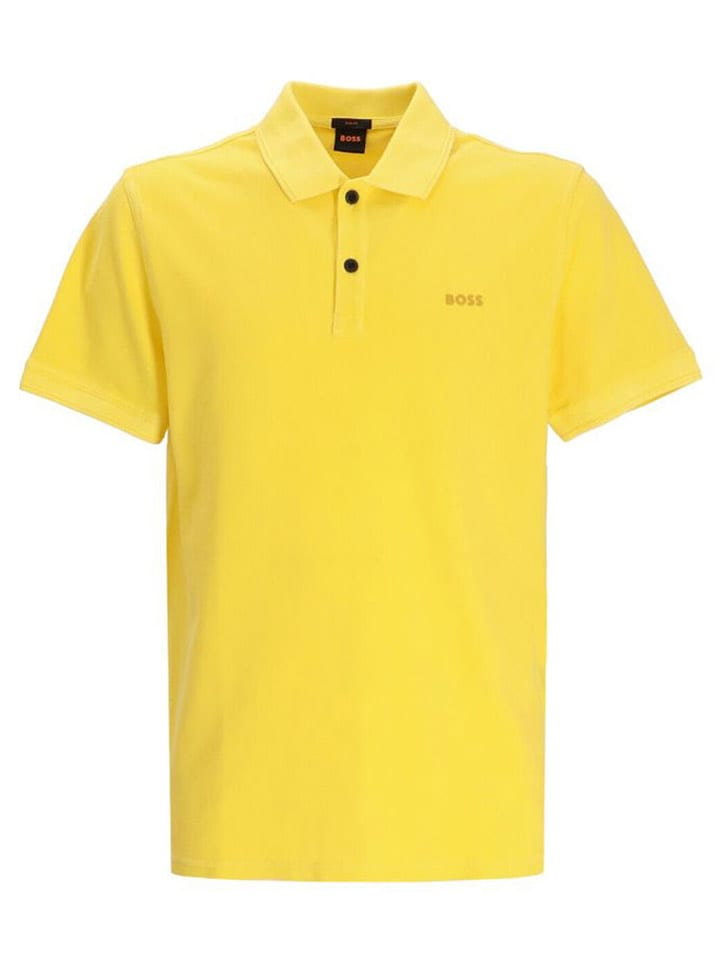 Hugo Boss Koszulka polo w kolorze żółtym