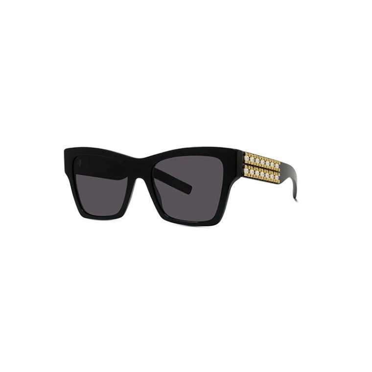 Nowoczesne okulary przeciwsłoneczne czarna oprawka szare soczewki Givenchy