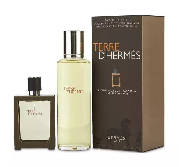 HERMES TERRE D HERMES WODA TOALETOWA SPRAY 30ML + WKŁAD 125ML