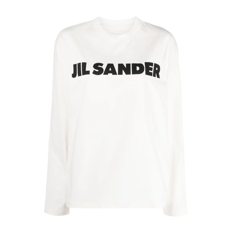 Bluza z nadrukiem logo Jil Sander