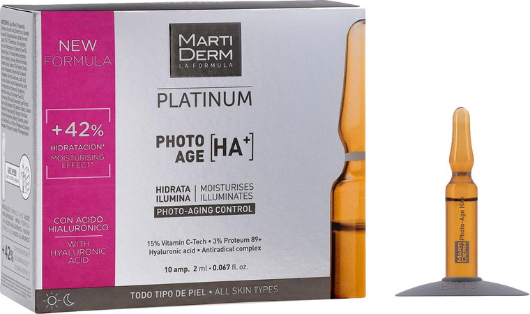 Ampułki MartiDerm Platinum Photo-Age Ampollas HA+ 10 szt x 2 ml (8437000435372). Serum do twarzy