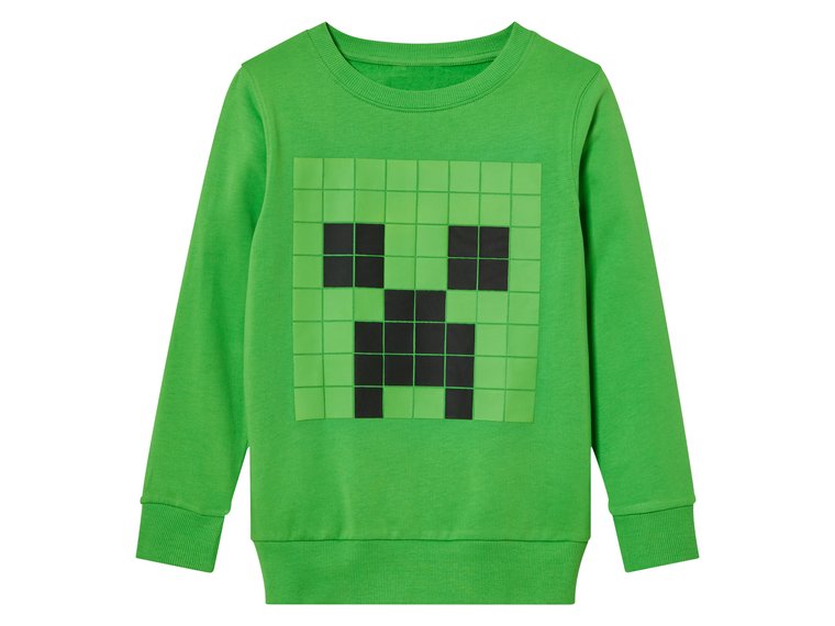 Minecraft Bluza dresowa dziecięca z kolekcji Minecraft (146/152, Zielony)