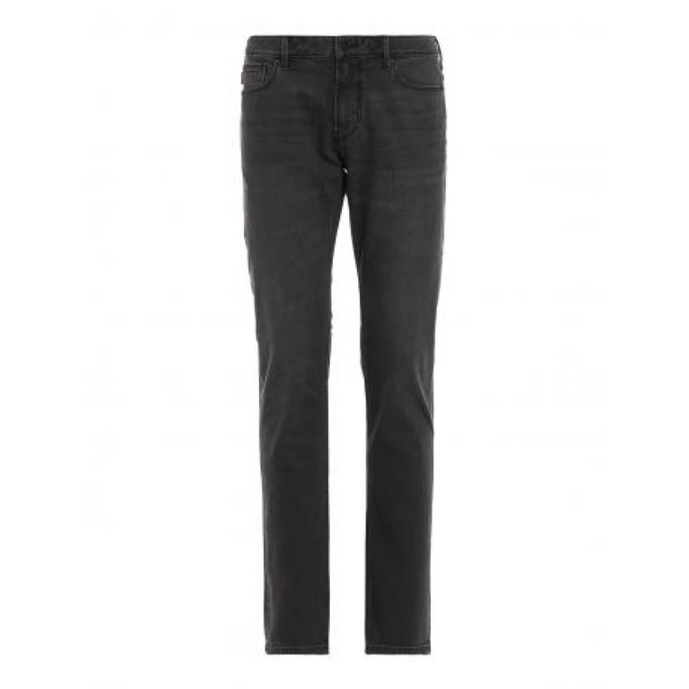 Slim Fline Jeans z 5 Kieszeniami Emporio Armani