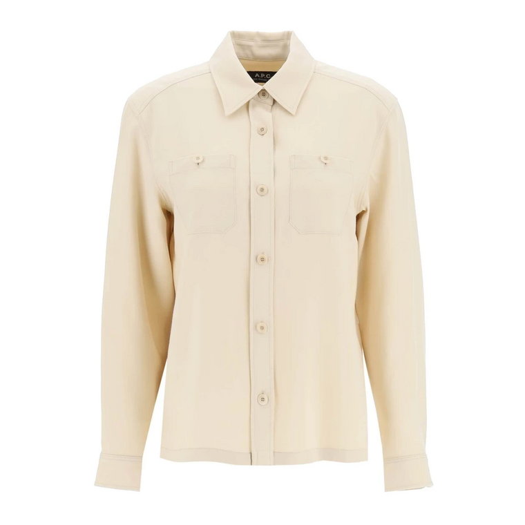 Chloe Wełna i Wiskoza Overshirt A.p.c.