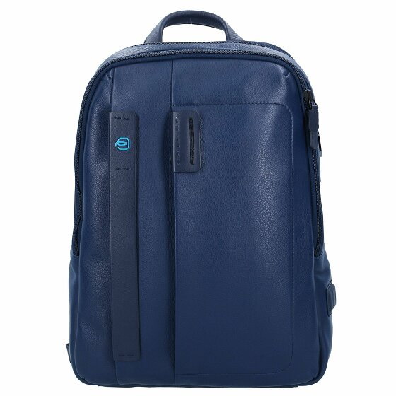 Piquadro Pulse Backpack Leather 40 cm Laptop Compartment midnight blue