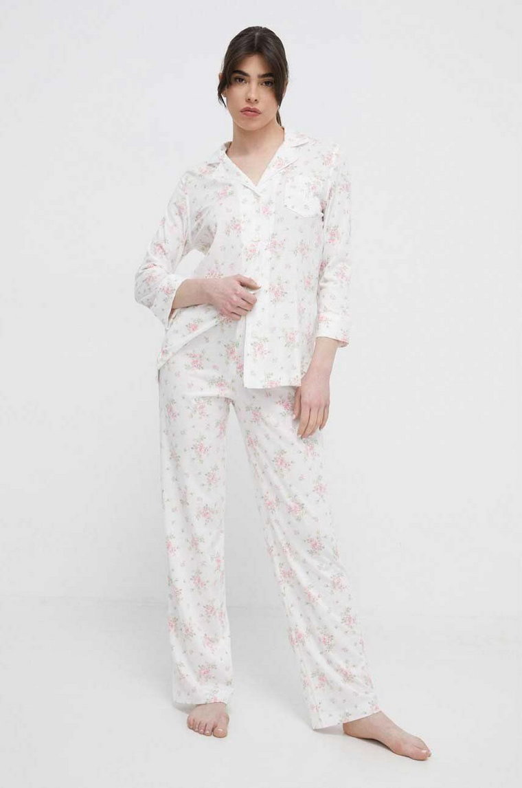 Lauren Ralph Lauren piżama damska kolor biały ILN92306
